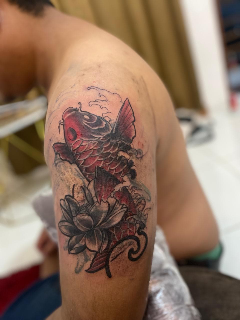 Fish Colorwork Tattoo